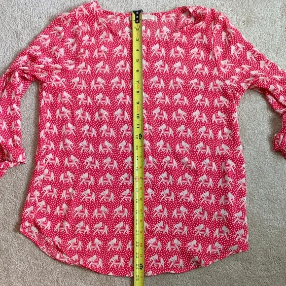 41 Hawthorn Red Elephant Print Blouse - Picture 5 of 6